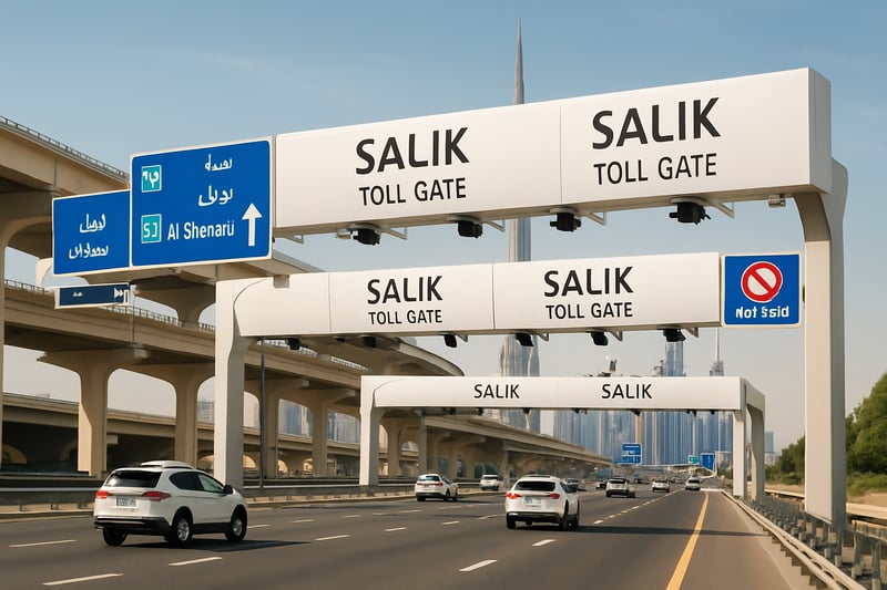 Dubai toll road infrastructure and electronic toll collection system Dubai toll road infrastructure and electronic toll collection system