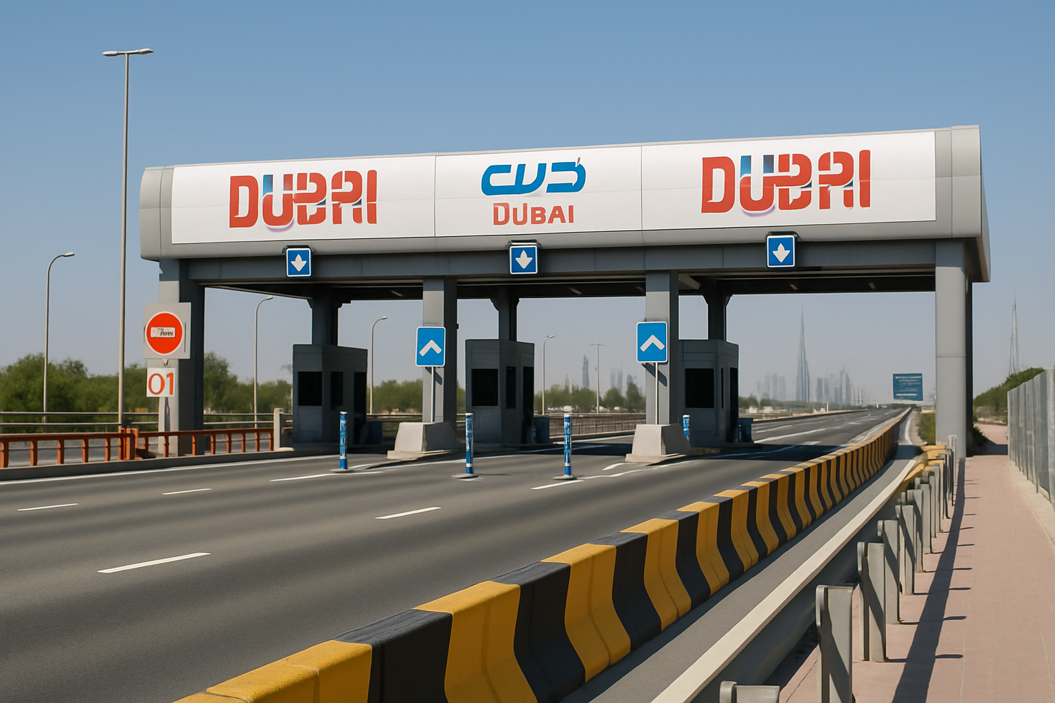 Safe and well-maintained Dubai toll infrastructure